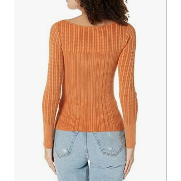 GUESS Women's Julie Long Sleeve Sweater
orange long-sleeved ribbed knit
SZ M
JJJ - Picture 7 of 7